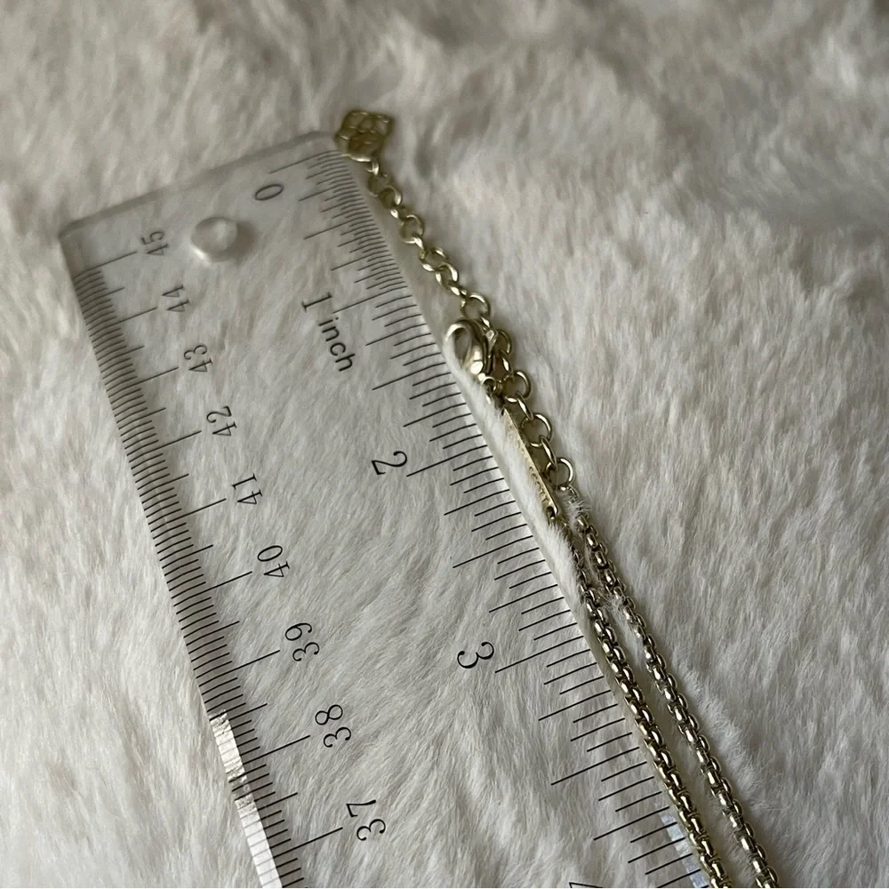 KENDRA SCOTT | LAYDEN NECKLACE | CRUSHED ABALONE SHELL | GOLD TONE | 14.5" CHAIN - Picture 7 of 10